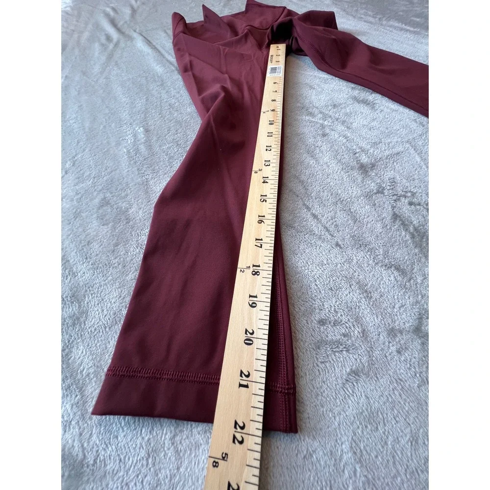 Lululemon Align High-Rise Crop 21 Leggings Women 4 Red Merlot Yoga Pants